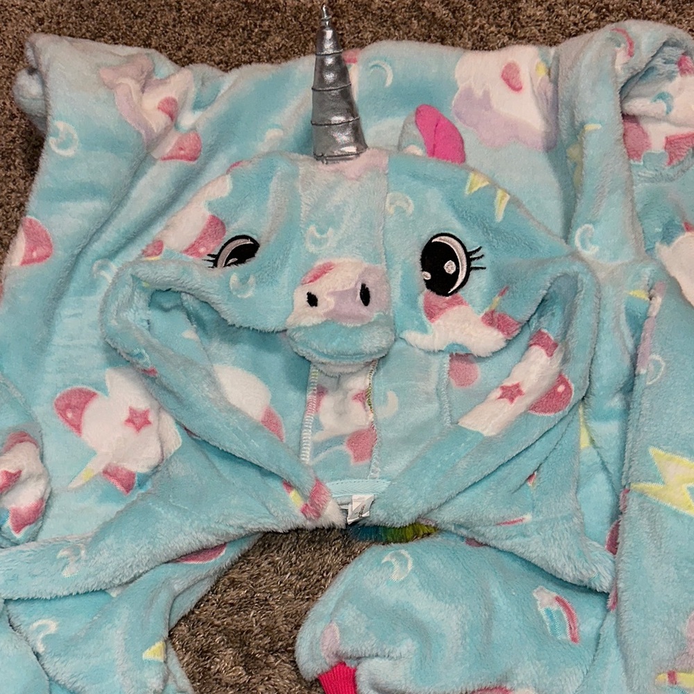 Unicorn Onesie for Kids Animal Pajamas Cosplay Halloween Unisex Costume